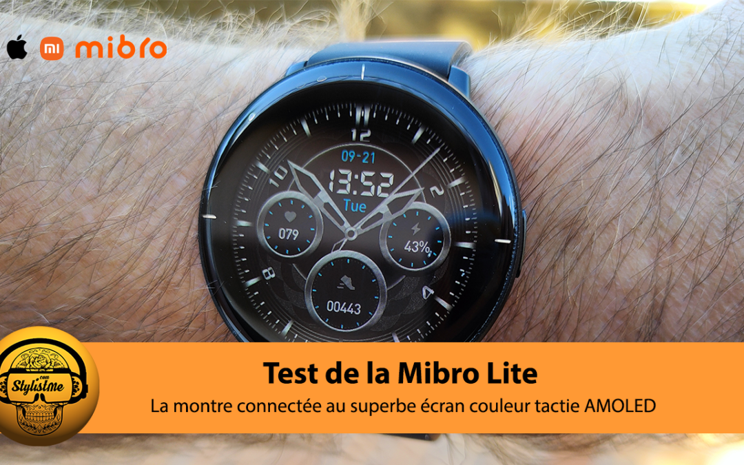 Mibro lite la montre connectée fine au superbe grand écran AMOLED et mini prix