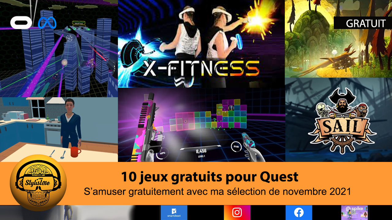 10 jeux gratuits Meta Quest novembre 2021