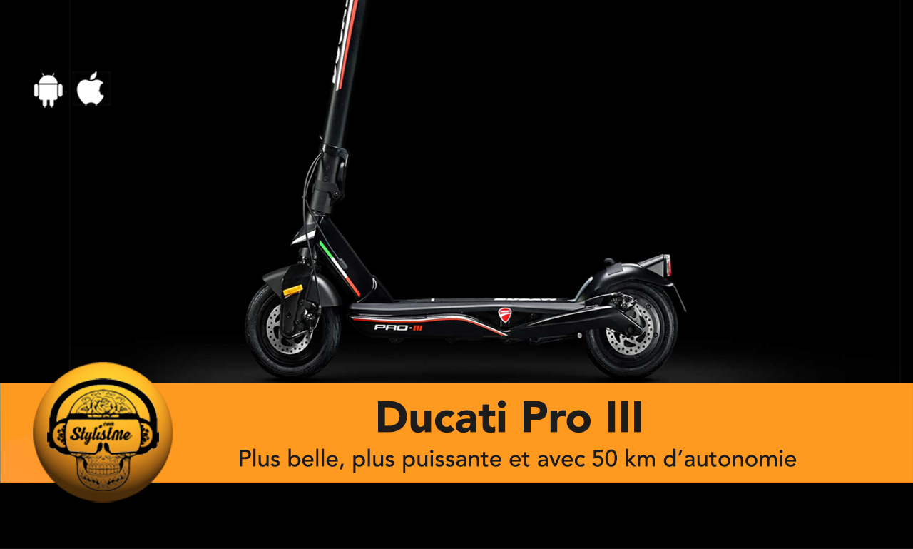 Ducati Pro 3 : la trottinette électrique confortable sur 50 km