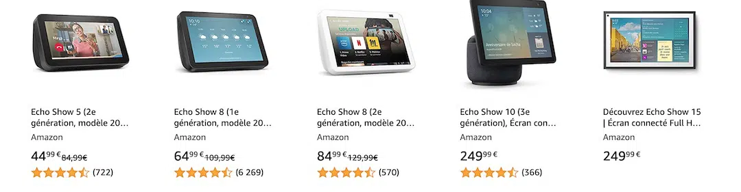 Ecran Amazon Echo soldes Black Friday