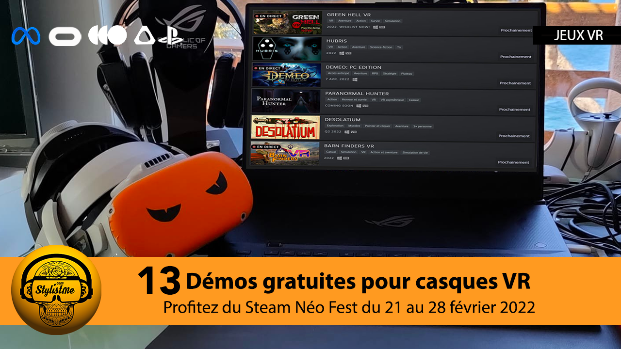 Steam Néo Fest du 21 au 28 février 2022 : les démos gratuites VR à tester  