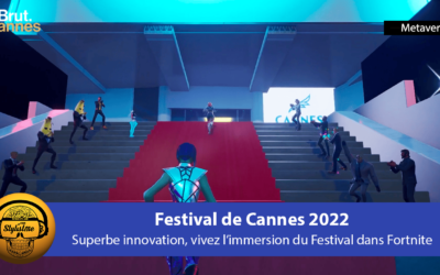 Festival de Cannes 2022 en réalité virtuelle dans Fortnite grâce à Brut