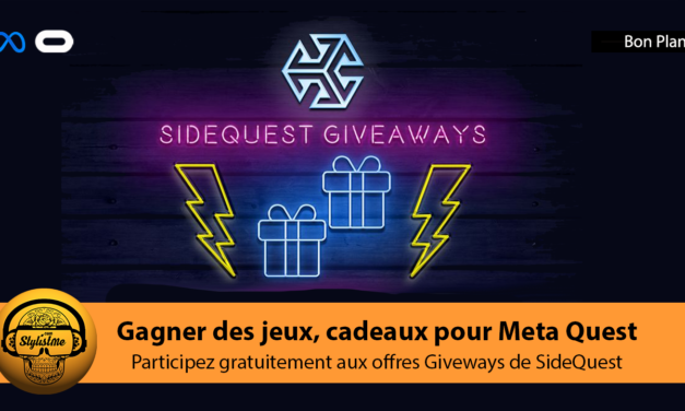 Gagnez des jeux Quest gratuits et autres cadeaux avec Giveways sur SideQuest