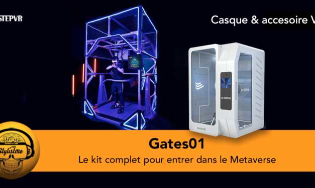 Gates01 le kit casque VR, tapis omnidirectionnel et veste haptique