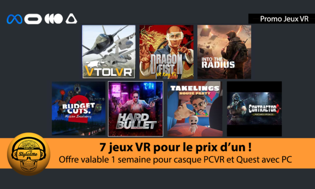 Promo 7 jeux VR jouables sur PCVR et Quest pour seulement 19,5 €