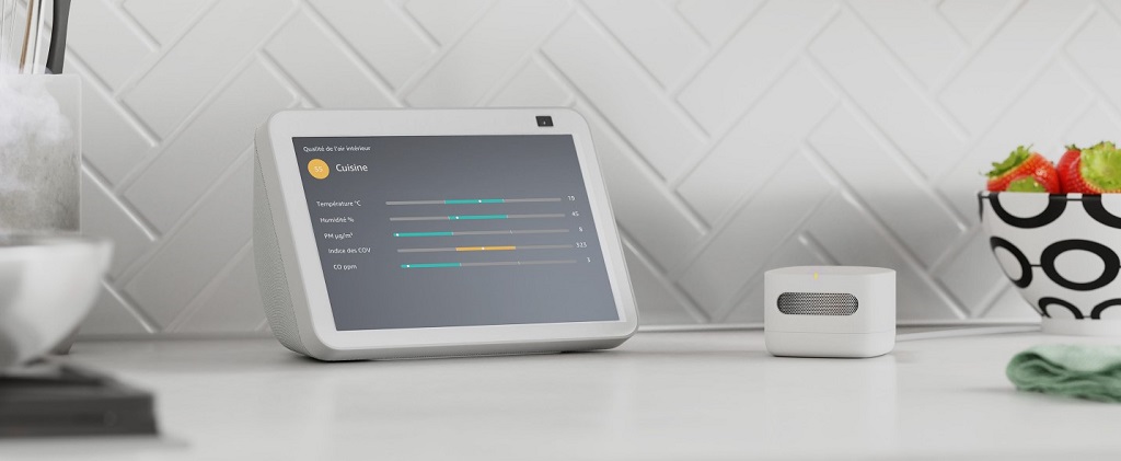 Amazon Smart Air Quality Monitor affichage echo show