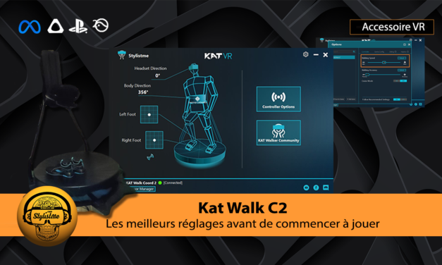 Test Kat Walk C2 les réglages avant de jouer en VR