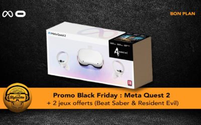 Promo Meta Quest 2 pack casque VR + 2 jeux à 399 €