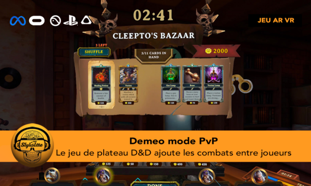 Demeo mode PVP arrive dans le jeu de plateau de donjons en VR