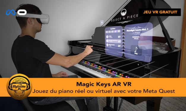 Magic Keys jouer du piano en VR AR (jeu gratuit Quest)