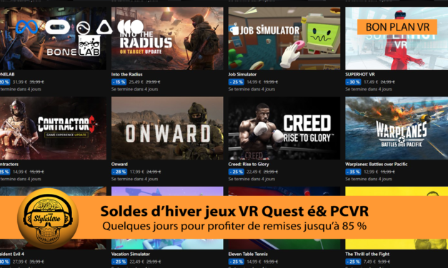 Soldes hiver jeux VR Meta Quest et casques PCVR