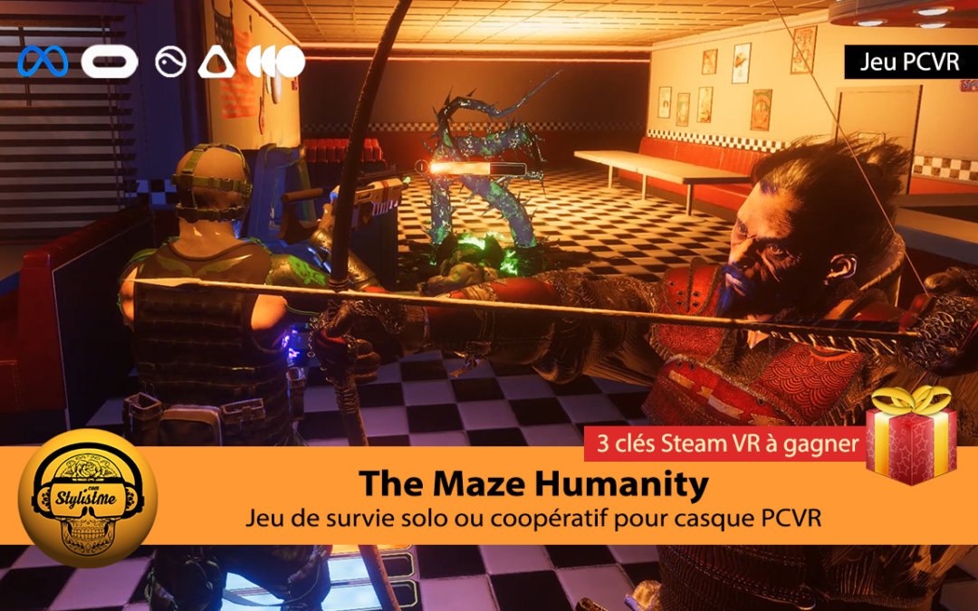 The Maze Humanity test avis du jeu d’action VR avec 3 clés Steam à gagner