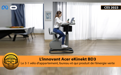 Acer eKinekt BD3 le vélo qui fait aussi bureau et chargeur