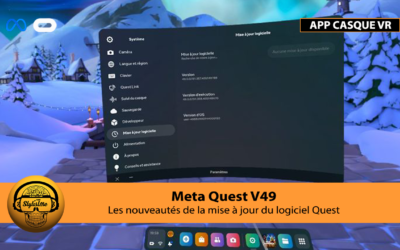 Quest V49 la mise à jour pour Meta Quest 2 et Quest Pro