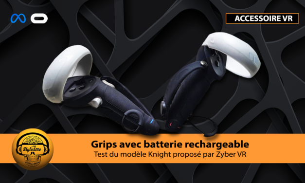 Grip manette Quest 2 KNIGHT avec batterie rechargeable de Zyber [test]