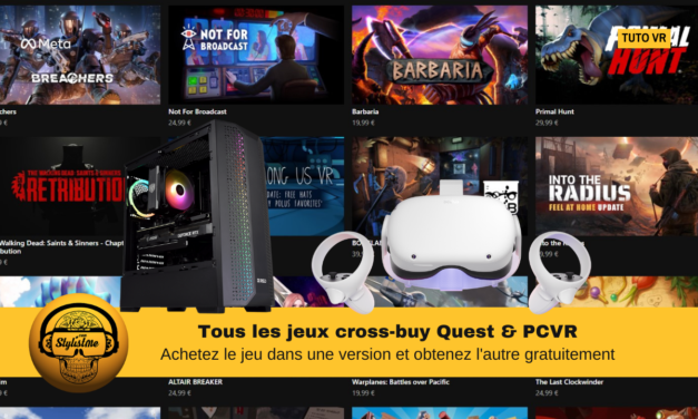 Jeux cross-buy Quest et PCVR (tuto achat croisé VR)