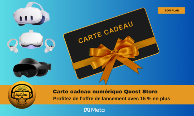 Carte cadeau numérique pour les jeux et apps du Meta Quest Store 