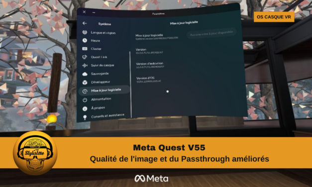 Quest V55 Meta Quest 2 et Pro améliorent vraiment les casques