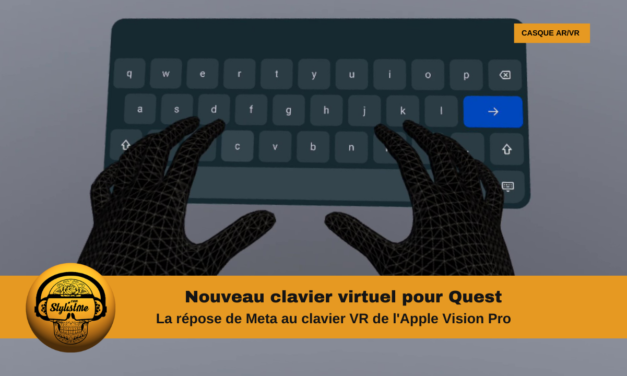 Nouveau clavier virtuel pour casques Meta Quest