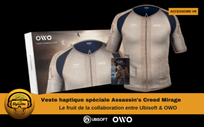 Veste haptique Assassin’s Creed Mirage en partenariat avec OWO