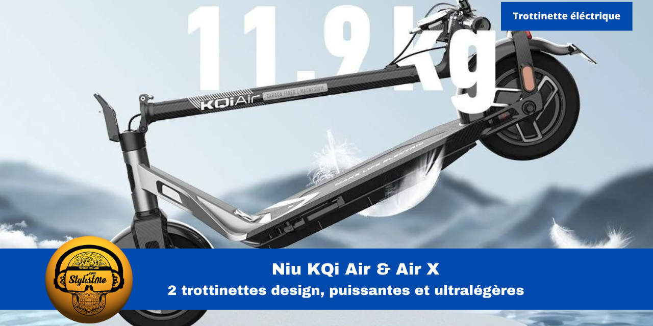 NIU KQi Air X enfin une trottinette électrique ultra légère