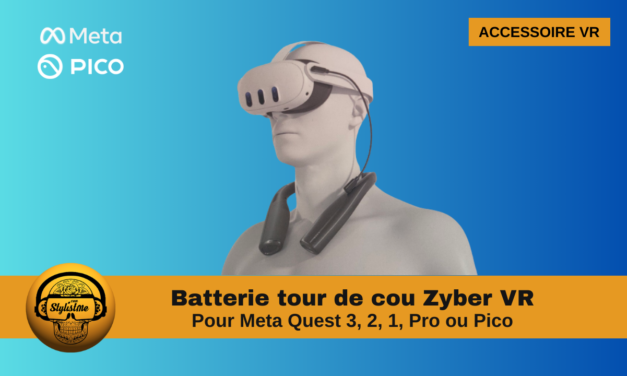 Batterie externe Zyber tour de cou pour Quest 3, 2, 1 Pro et Pico