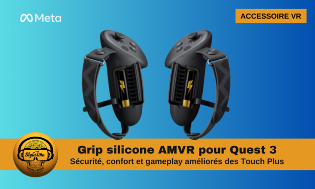 Grip silicone AMVR pour Meta Quest 3 : confort et sécurité