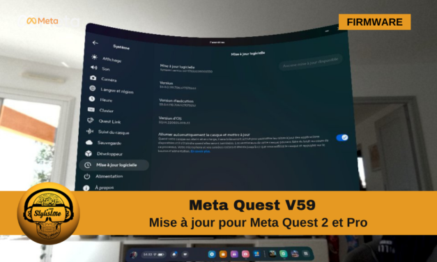 Quest V59 , version V59 PTC : les nouveautés pour Quest 2, Pro et 3