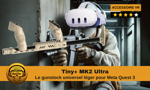 TinyPlus MK2 ultra le gunstock tout terrainpour Meta Quest 3