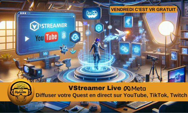 VStreamer Live vos directs sur YouTube avec votre Meta Quest