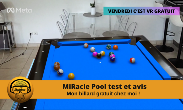 Miracle Pool mon billard gratuit à la maison avec mon Meta Quest