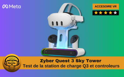 Test charging dock Zyber Quest 3 Sky Tower