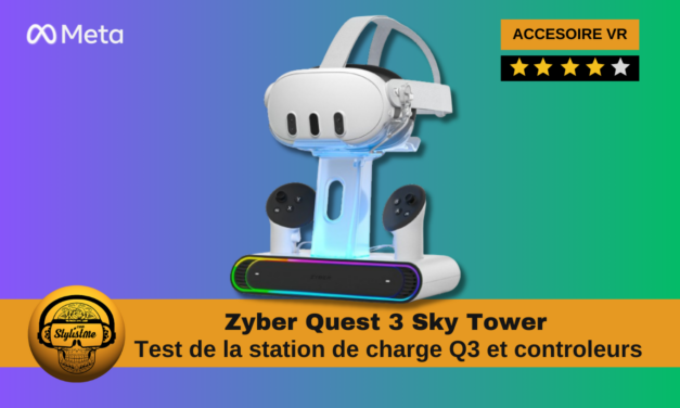 Test charging dock Zyber Quest 3 Sky Tower