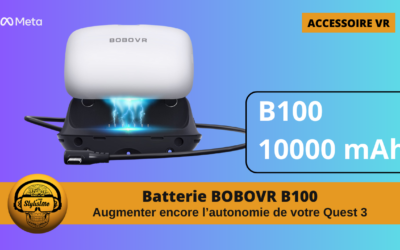 BOBOVR B100 Batterie de 10000 mAh pour sangles M3 M2 ou S3 Pro