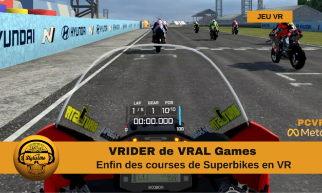 VRIDER un véritable simulateur de course moto en VR