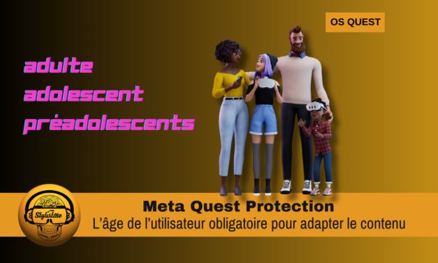 Age Meta Quest mise à jour pour une meilleure sécurité en VR