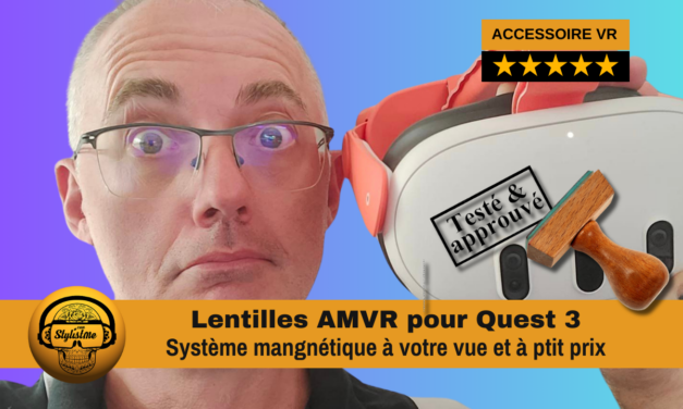 AMVR lentilles correctrices Quest 3 avec support magnétique