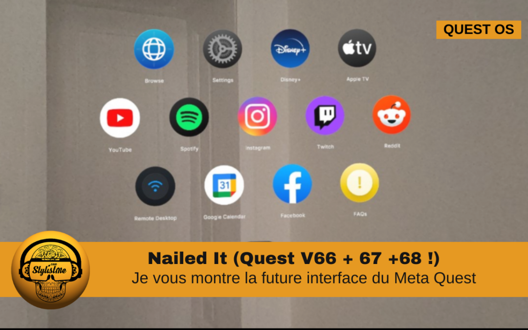 Nailed It : l&rsquo;interface du Meta Quest mode Apple Vision Pro