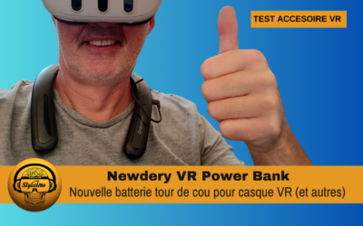 Newdery VR batterie tour de cou pour casques VR ou appareils USB-C