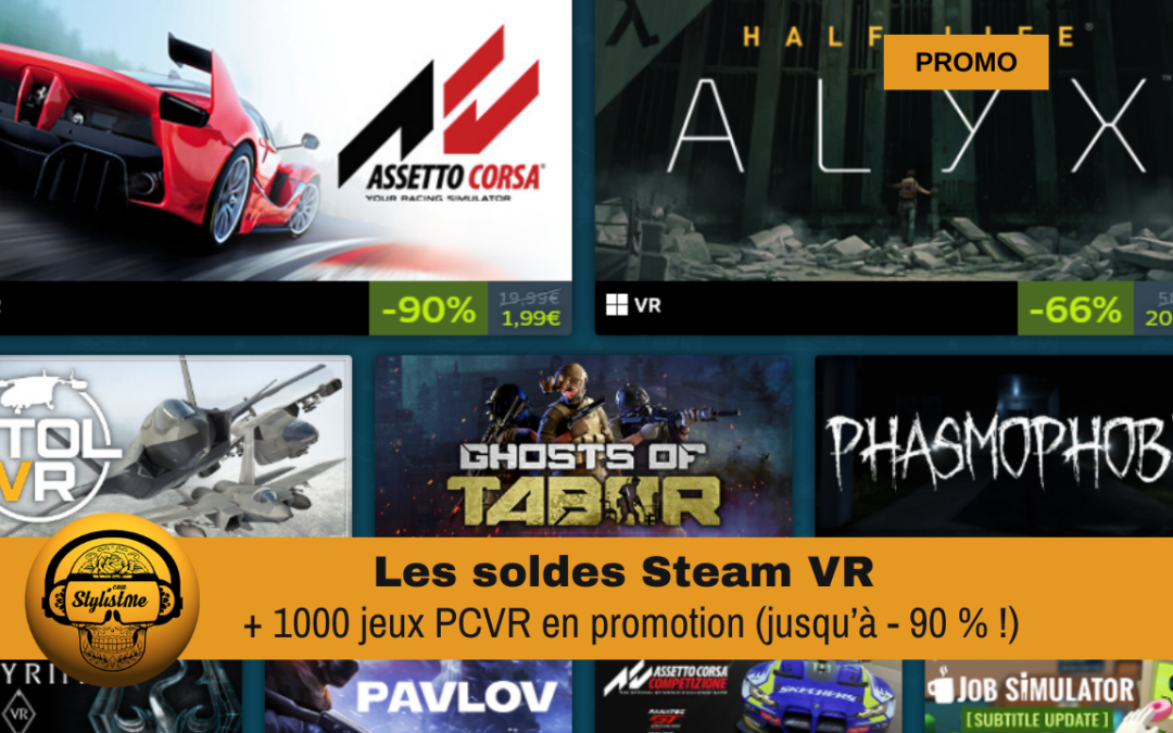 Promotions jeux PCVR juillet 2024 sur Steam VR