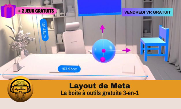 Layout VR la boîte à 3 outils gratuite en réalité mixte (Quest 3)