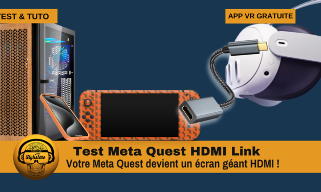 Meta Quest HDMI Link toutes vos sources HDMI dans votre Quest