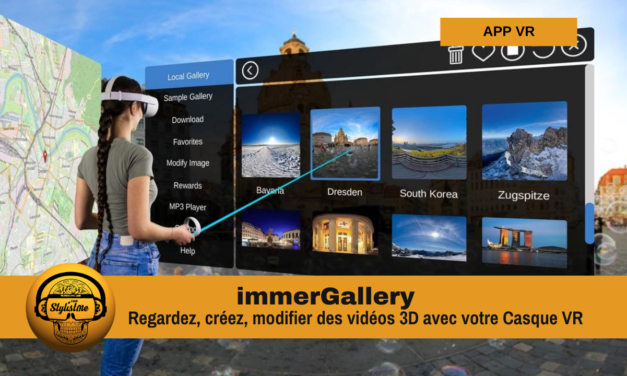 immerGallery : regarder, créer, modifier photos ou vidéos 3D en VR