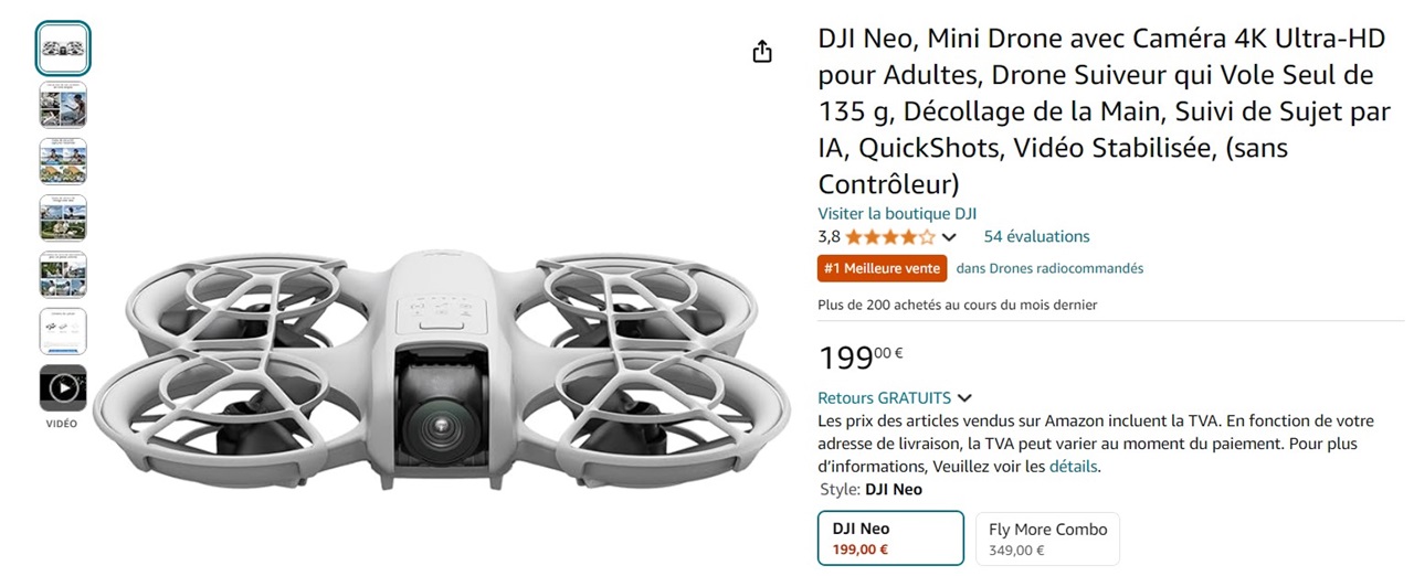 Prix DJI Neo