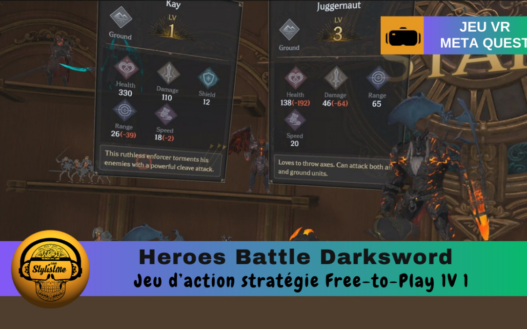 Heroes Battle Darksword un deck game épique en réalité virtuelle