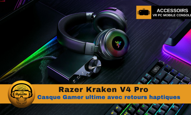 Razer Kraken V4 Pro : casque gamer ultime à retours haptiques