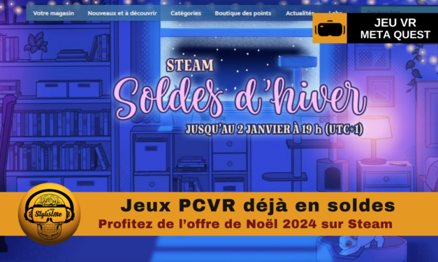 Jeux PCVR promo Noel 2024 sur Steam