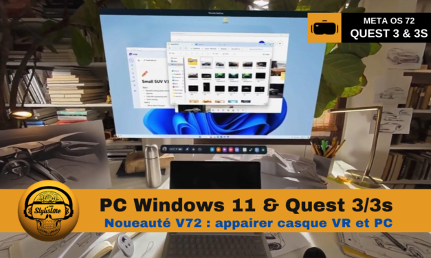 Windows 11 Quest 3 : Mixed Reality Link Meta : je valide !