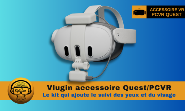 Vlugin EF Tracker le kit suivi des yeux et visage pour Meta Quest