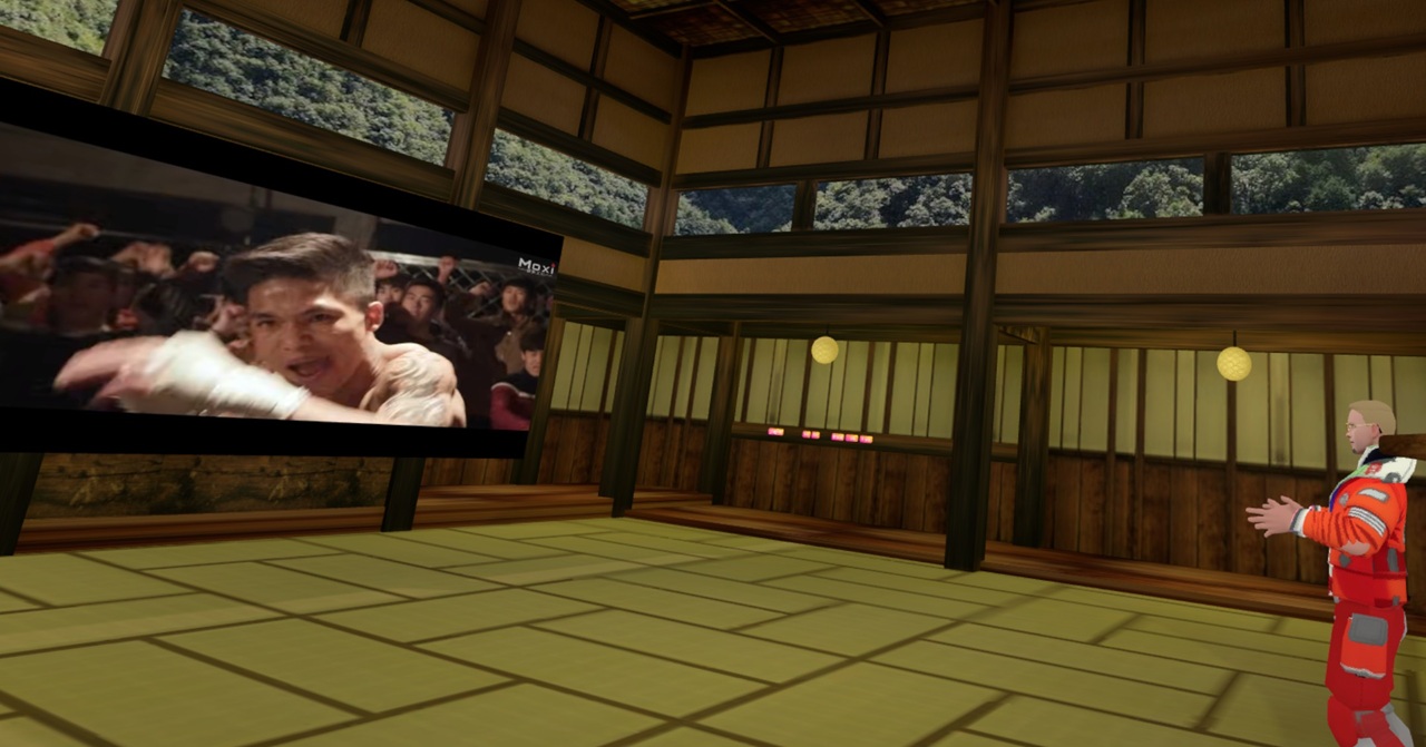 regarder un film à plusieurs VR Banter Dojo Theater